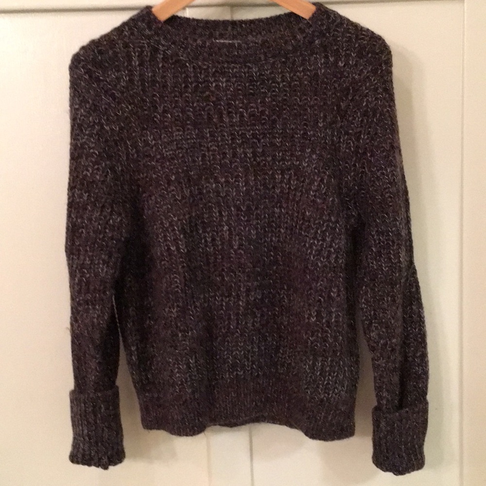 Leith women’s core neck sweater purple